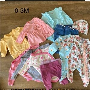0-3 m baby girl bundle